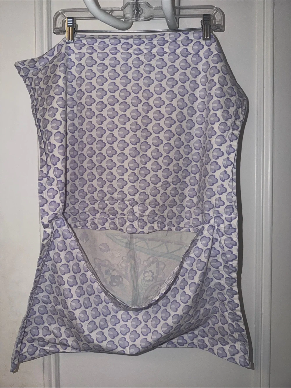 PBK Lavender Turquoise Floral Seashell Reversible Duvet Cover & Pillow Sham